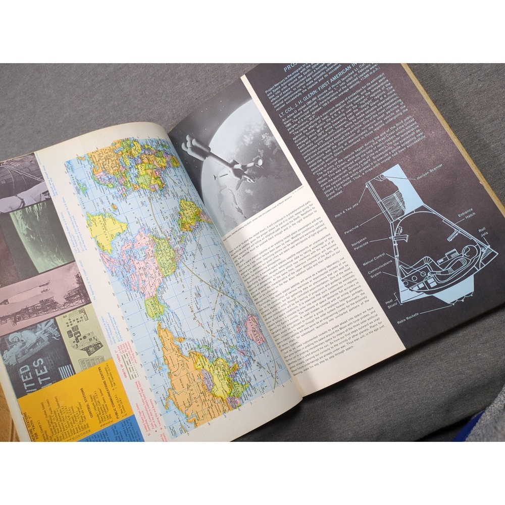 1966 Rand McNally World Atlas Imperial Edition Large Vintage Hardcover Decor - Picture 6 of 16